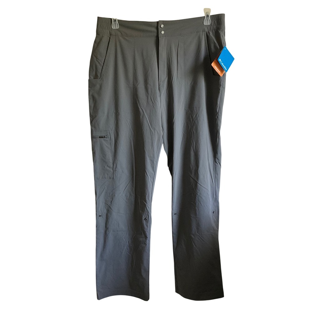 Columbia Women's Omni Shade Climber Canyon Grey Roll Up Pants - Size 16 - NEW